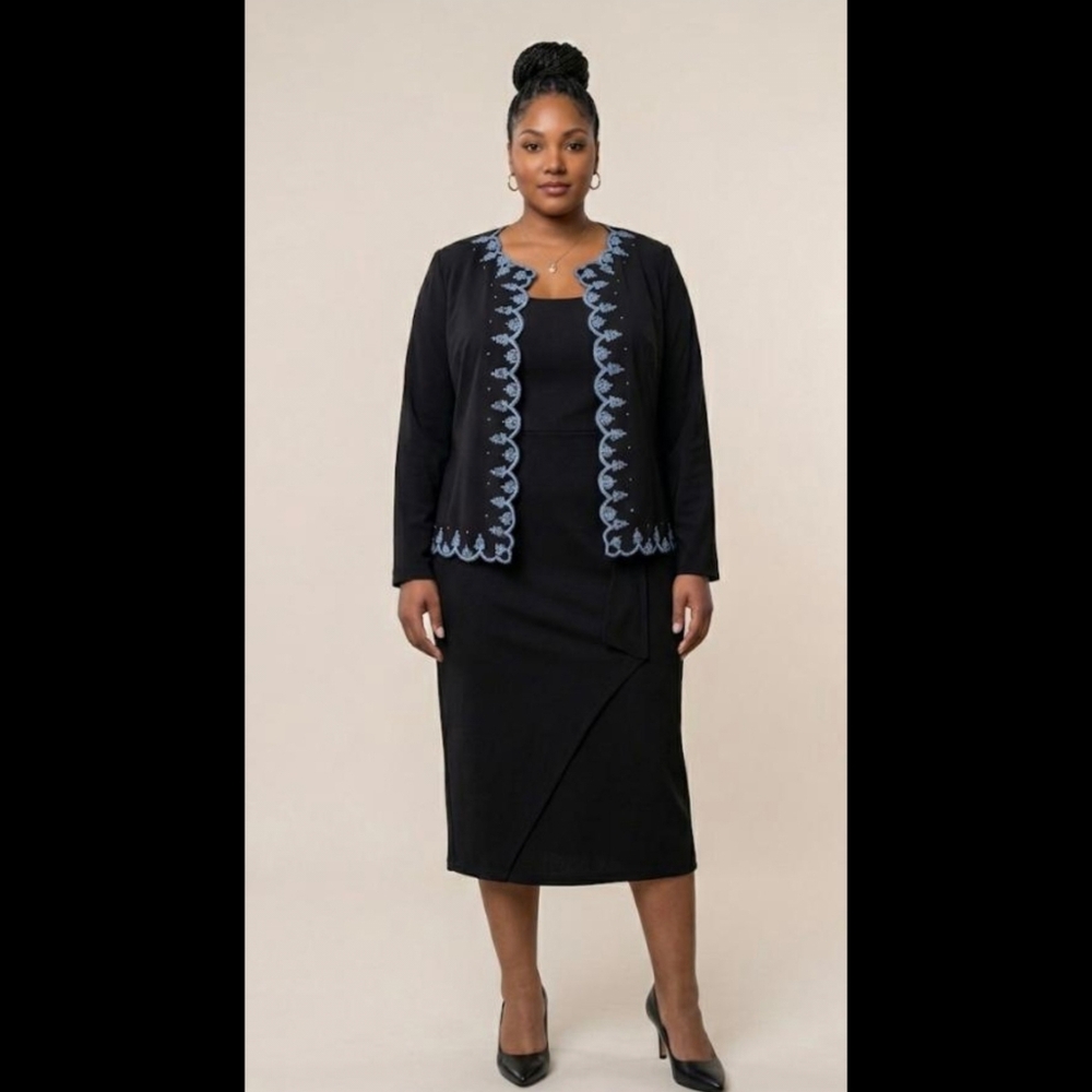 🆕️ LISTING!! BEADED EMBELLISHED SCALLOPED HOOKED JACKET